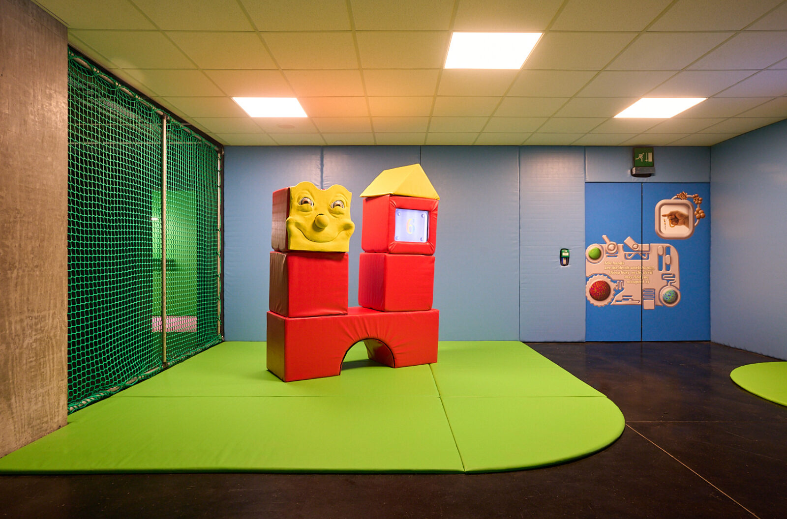 Livi Wilmore, Padded Cell (2026). Installation view as part of group exhibition BRB at FACT Liverpool. Photography by Rob Battersby.