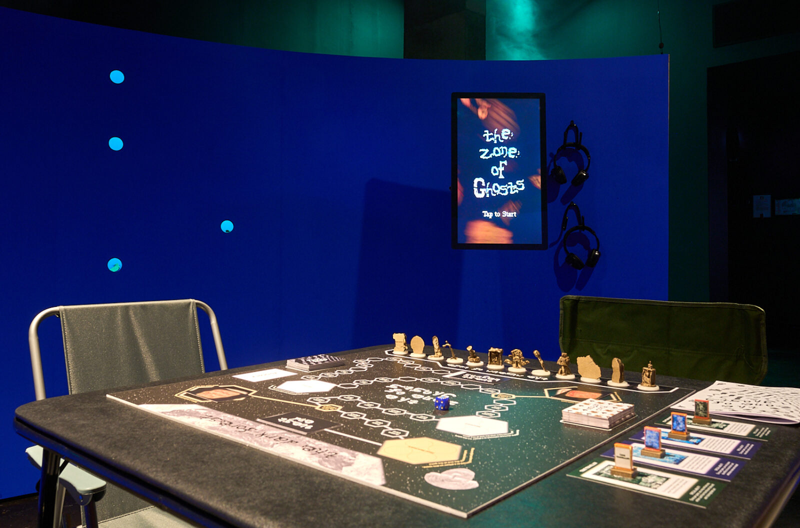 Sahjan Kooner, (darkforest) The Zone of Ghosts (2026). Installation view at FACT Liverpool. Photography by Rob Battersby