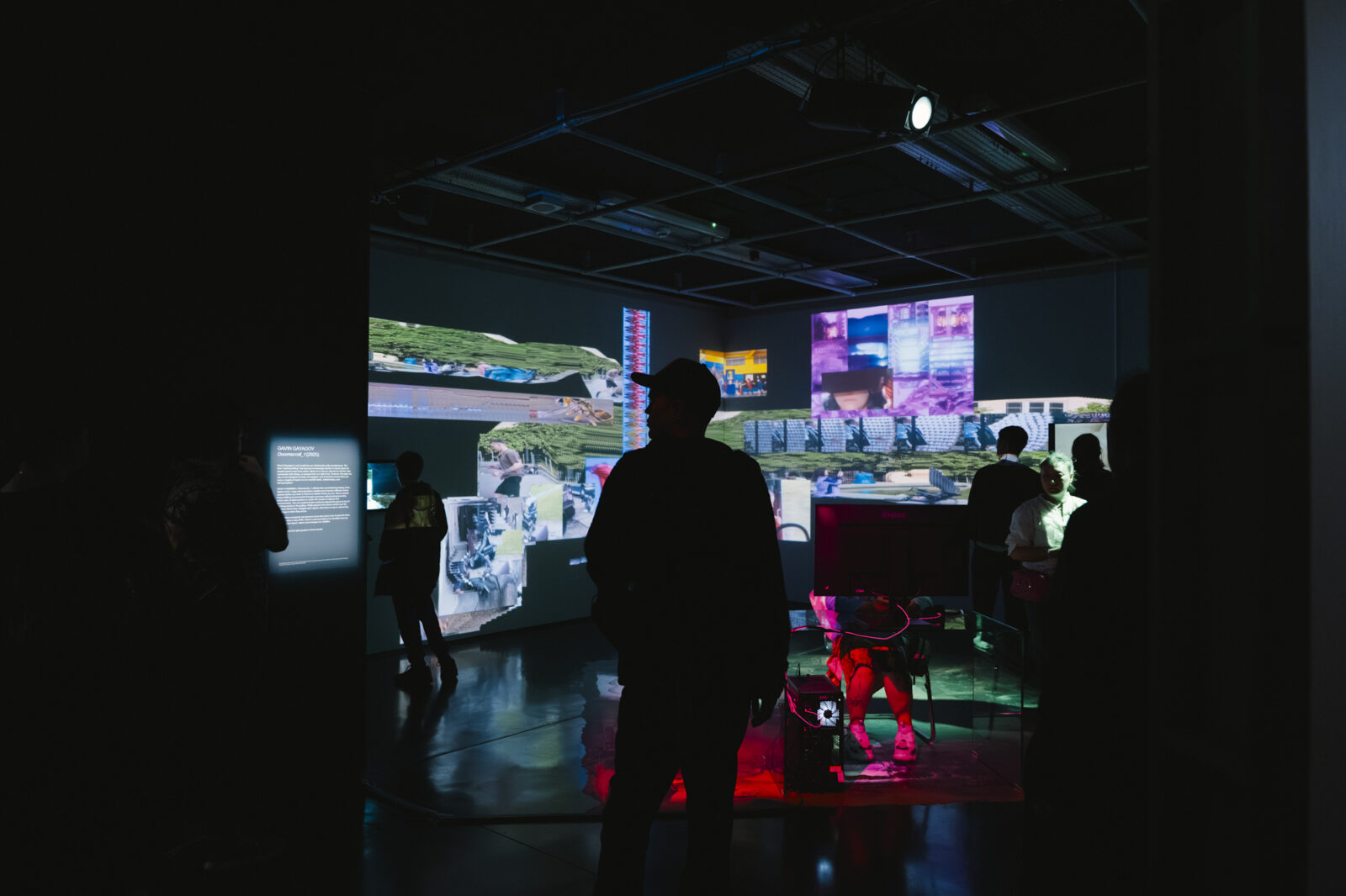 Gavin Gayagoy, Doomscroll_1 (2025). Installation view at FACT Liverpool. Courtesy the artist. Photography by Kieran Irvine.