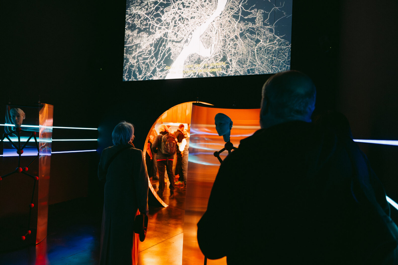 Nina Davies, MEET ME IN THE DIGITAL TWIN (2025). Installation view at FACT Liverpool. Photography by Kieran Irvine