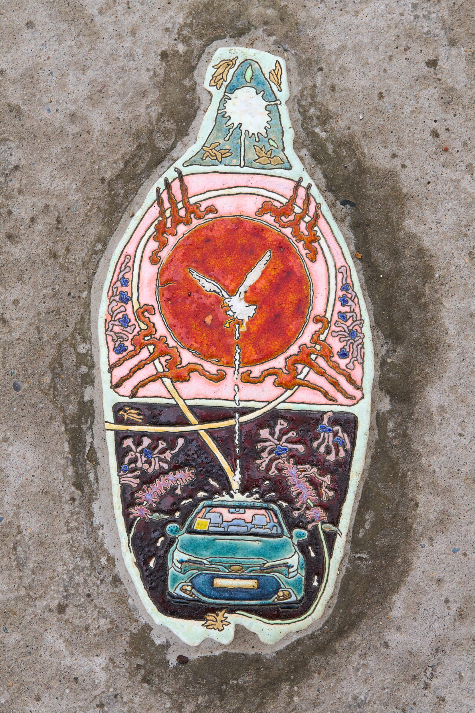 Kara Chin Mapping the Wasteland Bottle Liverpool Biennial 2025 on Berry Street Photography by Rob Battersby