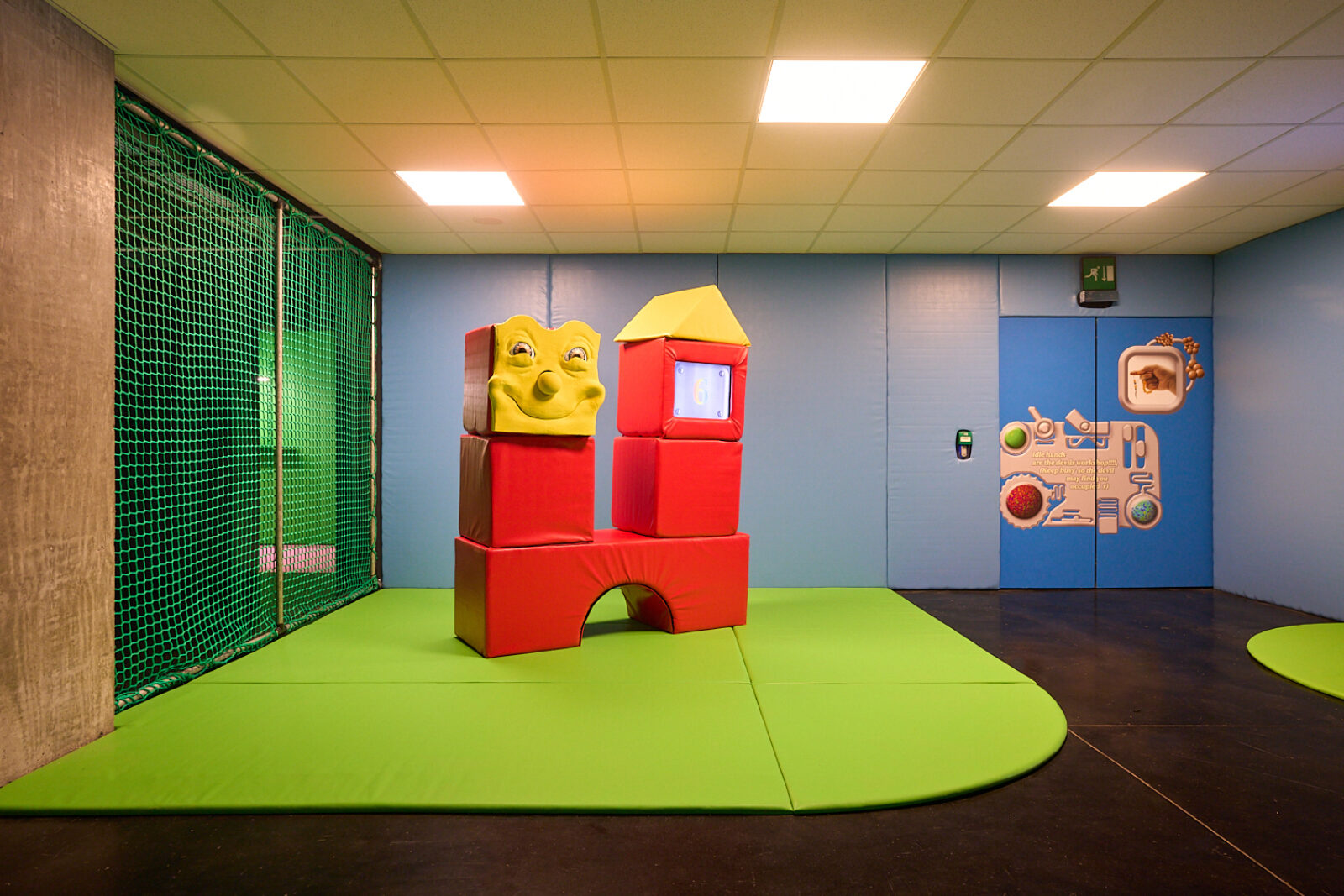 Livi Wilmore, Padded Cell (2026). Installation view as part of group exhibition BRB at FACT Liverpool. Photography by Rob Battersby.