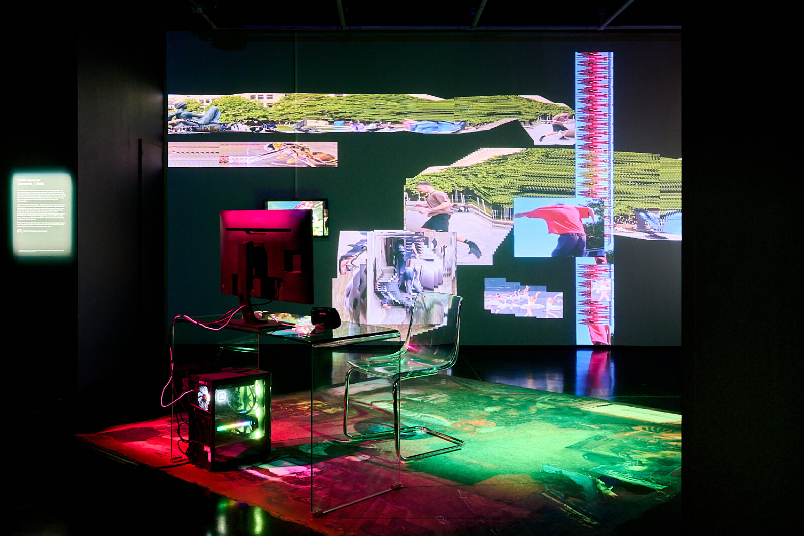 Gavin Gayagoy, Doomscroll_1 (2025). Installation view at FACT Liverpool. Courtesy the artist. Photography by Rob Battersby.