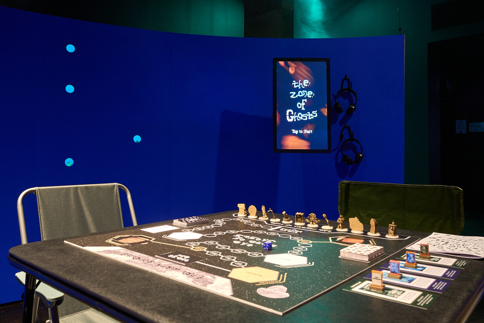 Sahjan Kooner, (darkforest) The Zone of Ghosts (2026). Installation view at FACT Liverpool. Photography by Rob Battersby