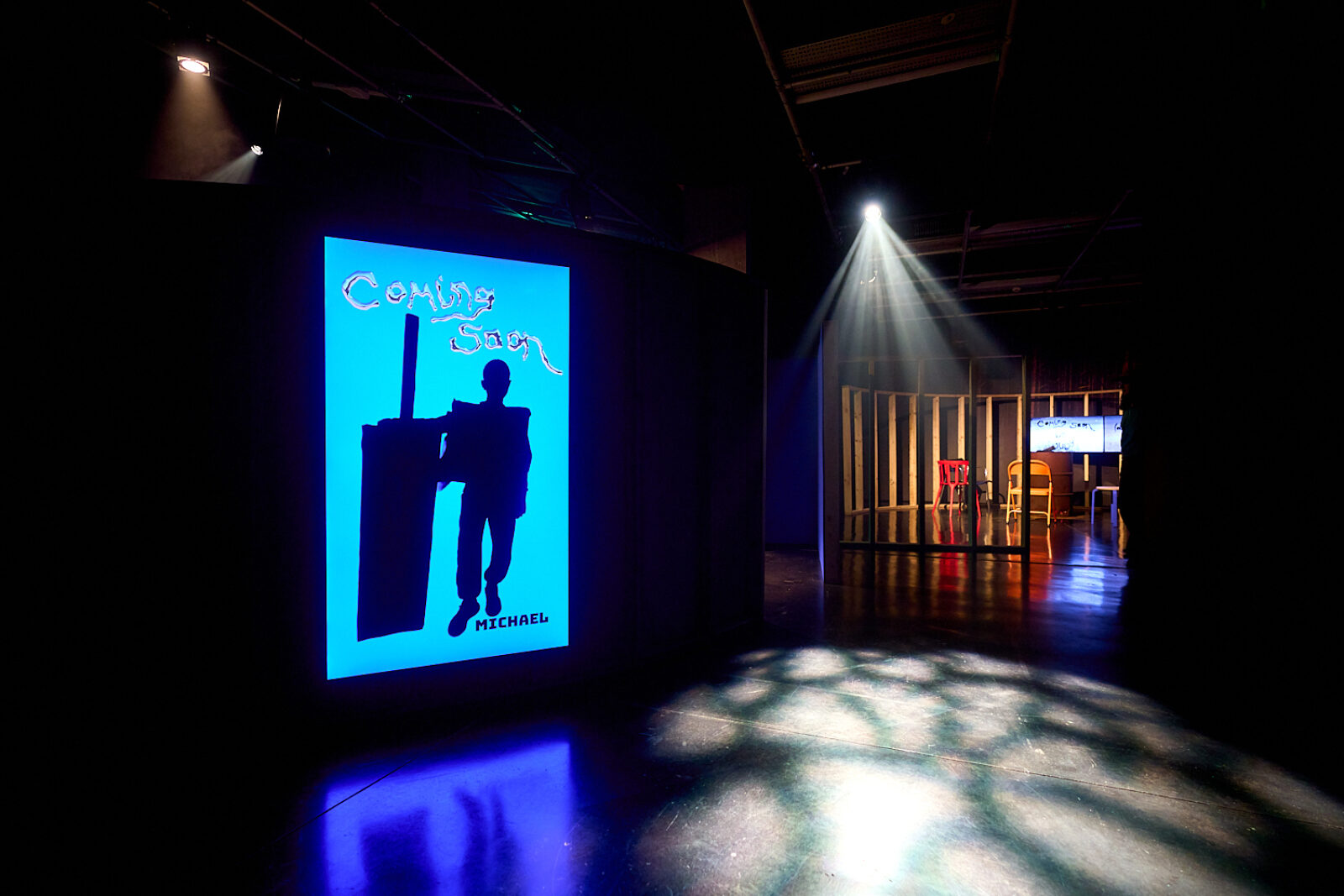 Sahjan Kooner, (darkforest) The Zone of Ghosts (2026). Installation view at FACT Liverpool. Photography by Rob Battersby