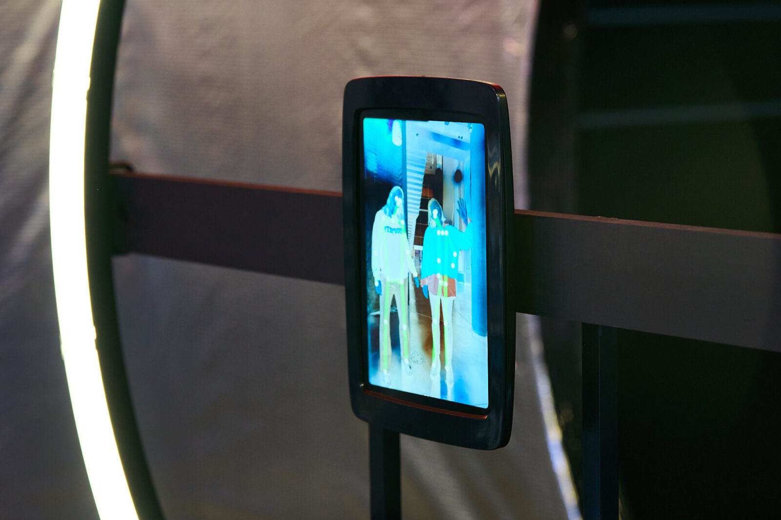 Nina Davies, MEET ME IN THE DIGITAL TWIN (2025). Installation view at FACT Liverpool. Photography by Rob Battersby.