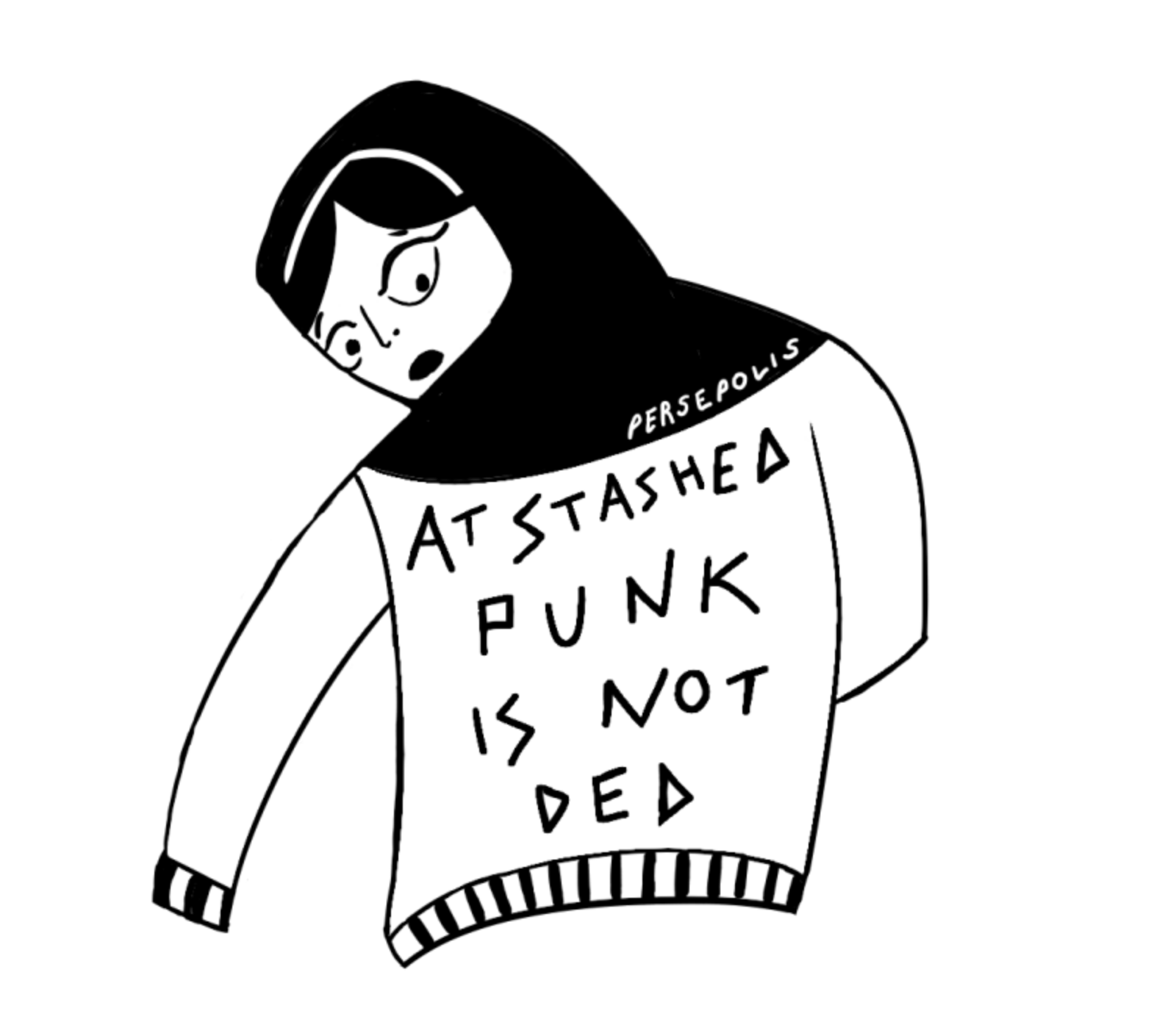 Persepolis stashed march sticker