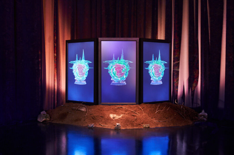 april forrest lin 林森 - The Earthly Realm Is Out of Balance 2022 Installation view at FACT Liverpool Photo by Rob Battersby SOCIAL 8
