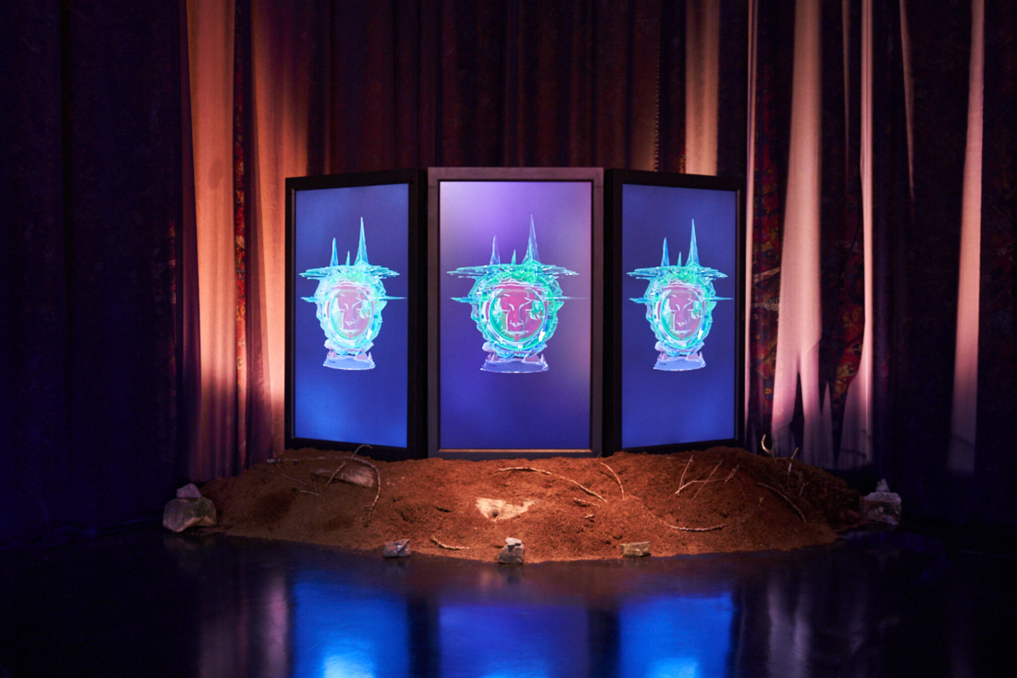 april forrest lin 林森 - The Earthly Realm Is Out of Balance 2022 Installation view at FACT Liverpool Photo by Rob Battersby SOCIAL 8